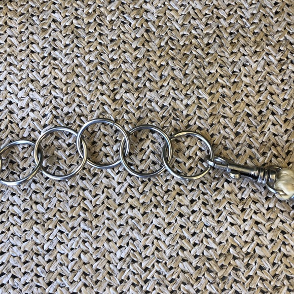 Vintage 80s metal Cointreau rope belt, flower design - Picture 5 of 8